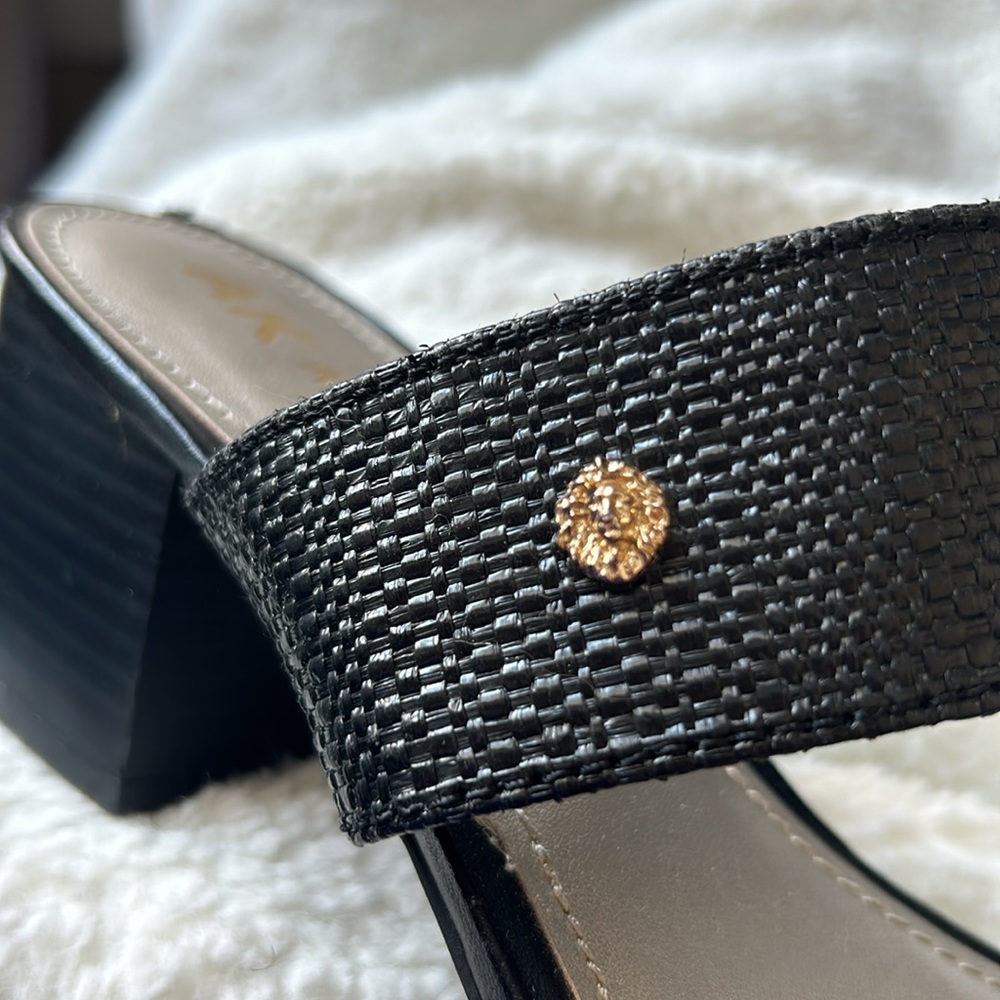Anne Klein Black Heeled Sandals - Picture 3 of 4